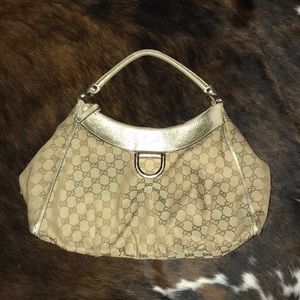 Preloved Gucci D ring hobo bag